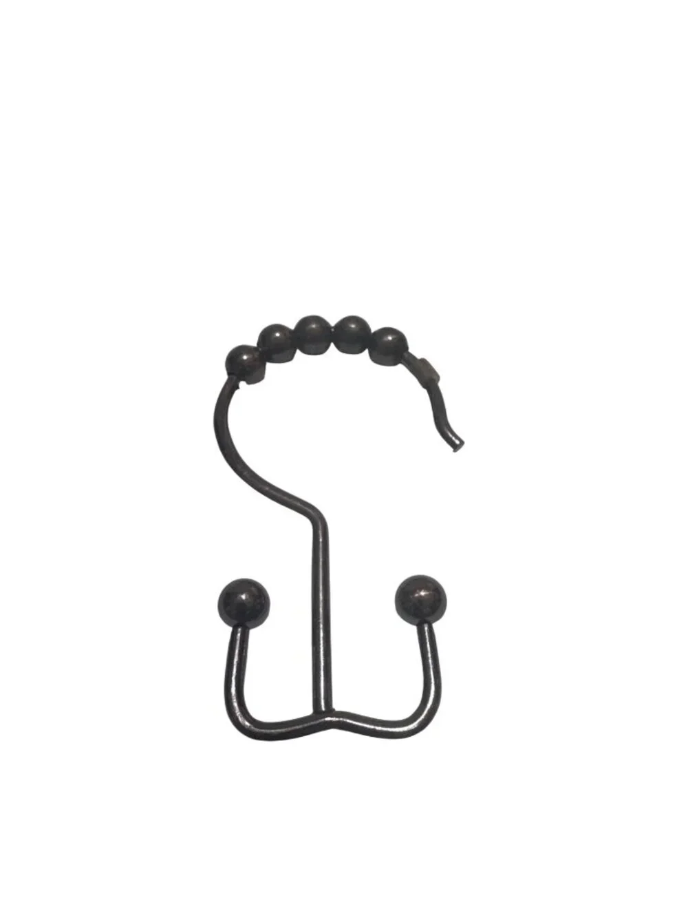 Shower Curtain Rings Double Glide Rustproof Bronze Set Of 12 Smooth Bead Design